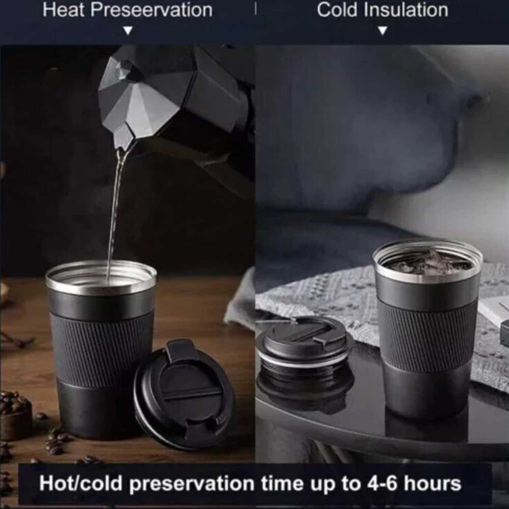 510ml Stainless Steel Travel Mug - Insulated Thermos for Coffee & Tea