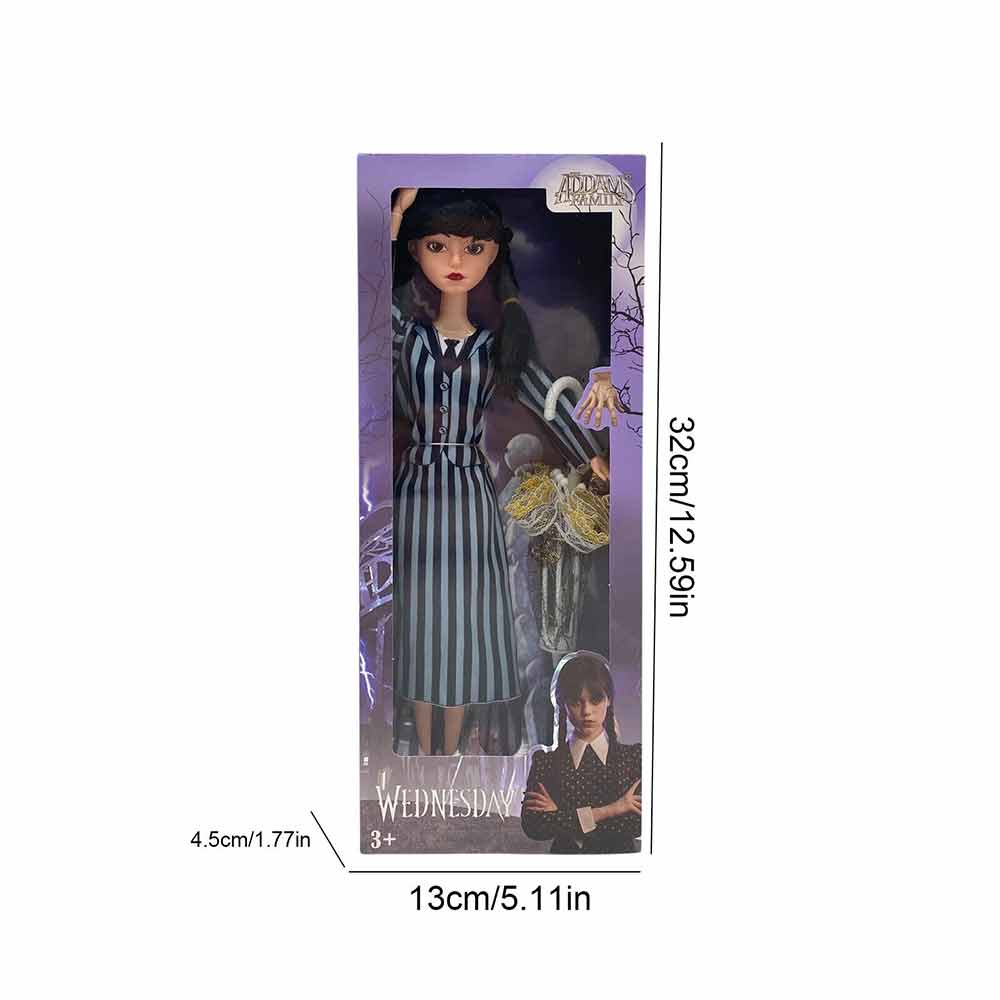 The Addams Family Action Figure Toys Wednesday Addams Dolls Model Birthday Gift
