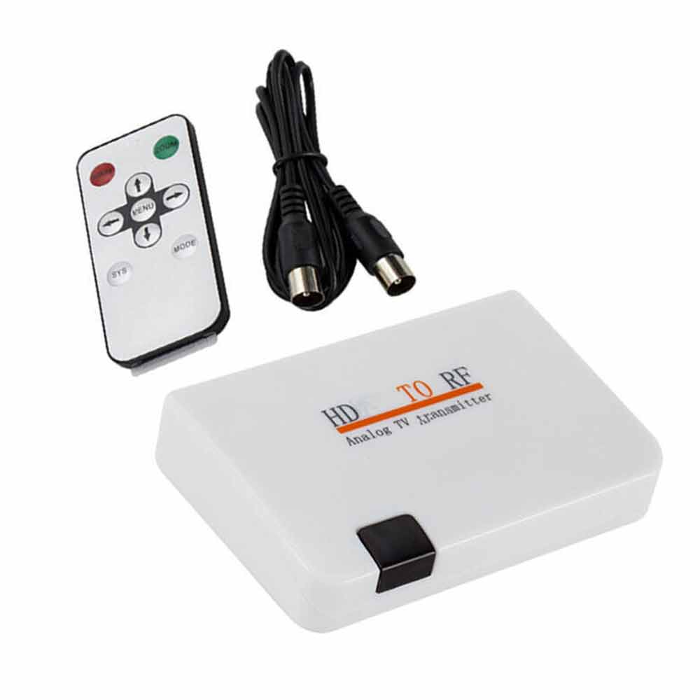 HDMI to RF Coaxial Converter HDMI to Coaxial Analog Adapter w/Remote Control