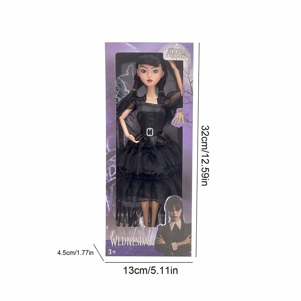 The Addams Family Action Figure Toys Wednesday Addams Dolls Model Birthday Gift