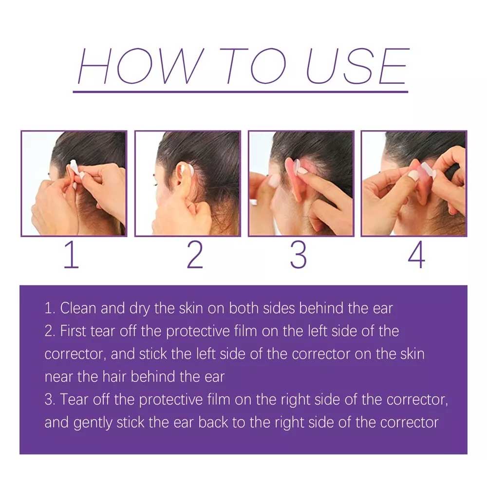 Earlap Cosmetic Ear Corrector, Earlap Prominent Ears Ear Corrector, 6pcs/box
