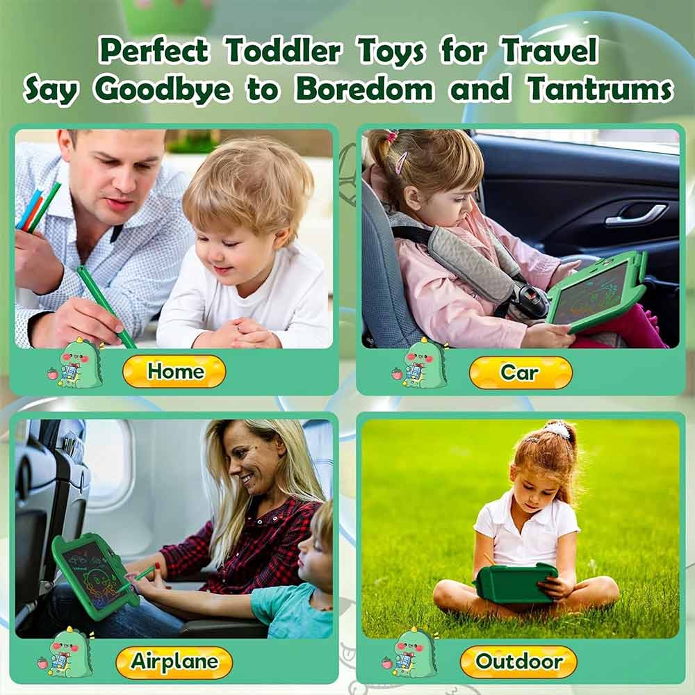 Dinosaur LCD Writing Tablet – 8.8" Drawing Board, Portable for Travel & Learning