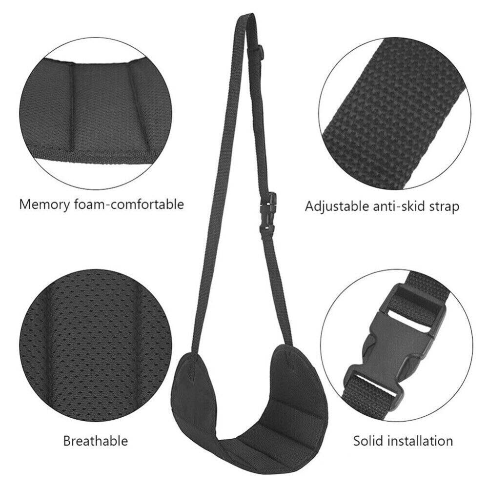 Travel Foot Rest Footrest Leg Pillow Airplane Flight Foam Cushion Sling Hammock