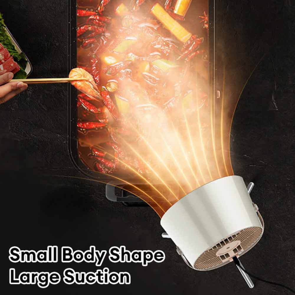 Desktop Cooker Hood Portable Lightweight Kitchen Exhaust Fan Range Hood Camping