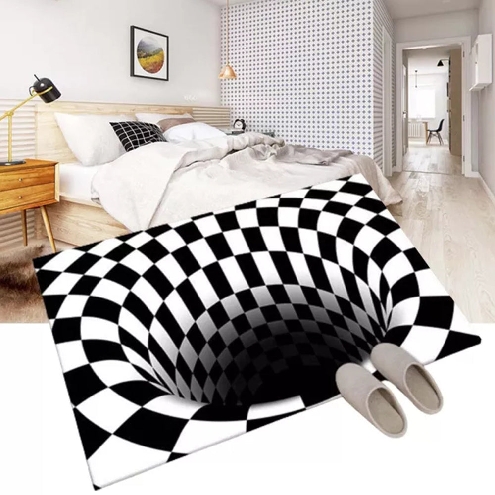 3D Geometric illusion Trap vision 40*60CM Door Mat Rug Carpet for Living Bedroom
