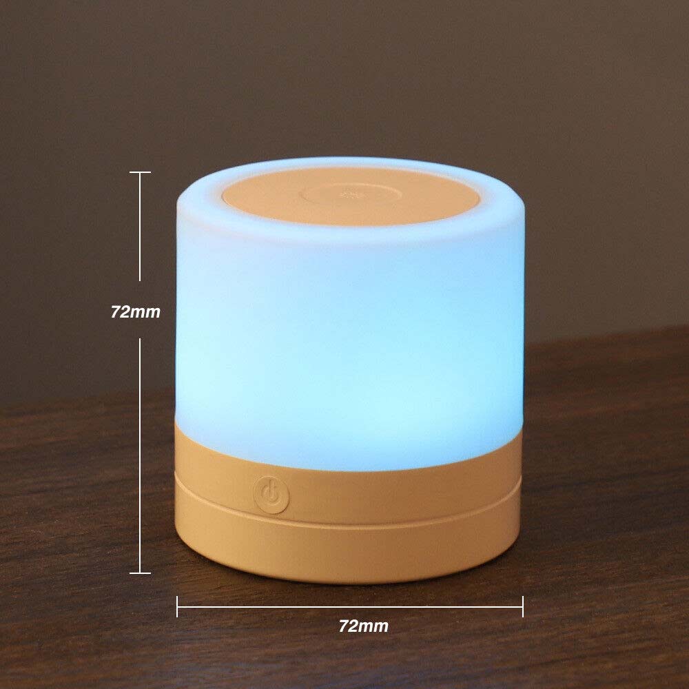 Touch Night Light USB Rechargeable LED Bedside Table Lighting Lamp Dimmable Gift