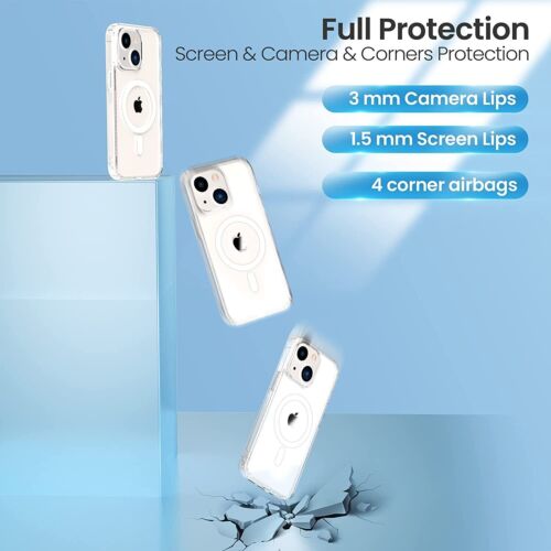 For iPhone 16 Pro Max Plus MagSafe Shockproof Case Screen & Lens Protectors Set