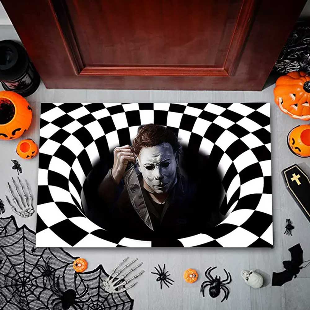 Horror Welcome Rug Halloween Scary Clown Door Mat Carpet 3D pattern 50X80CM