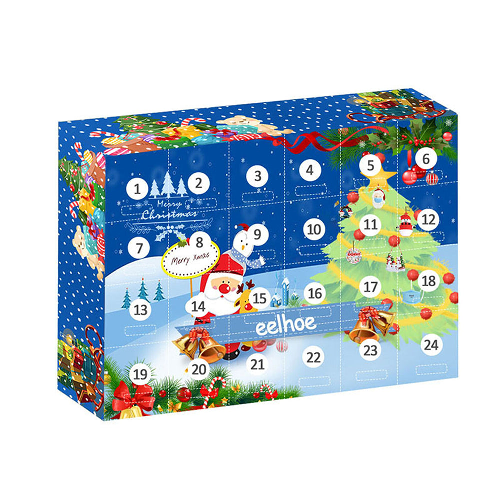Christmas Elk Advent Calendar Children Xmas 24 Days Countdown Xmas Gift
