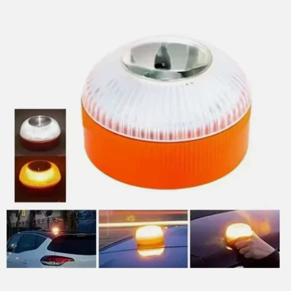 V16 Magnetic Induction Car Emergency Beacon Light - Portable Strobe Flashing
