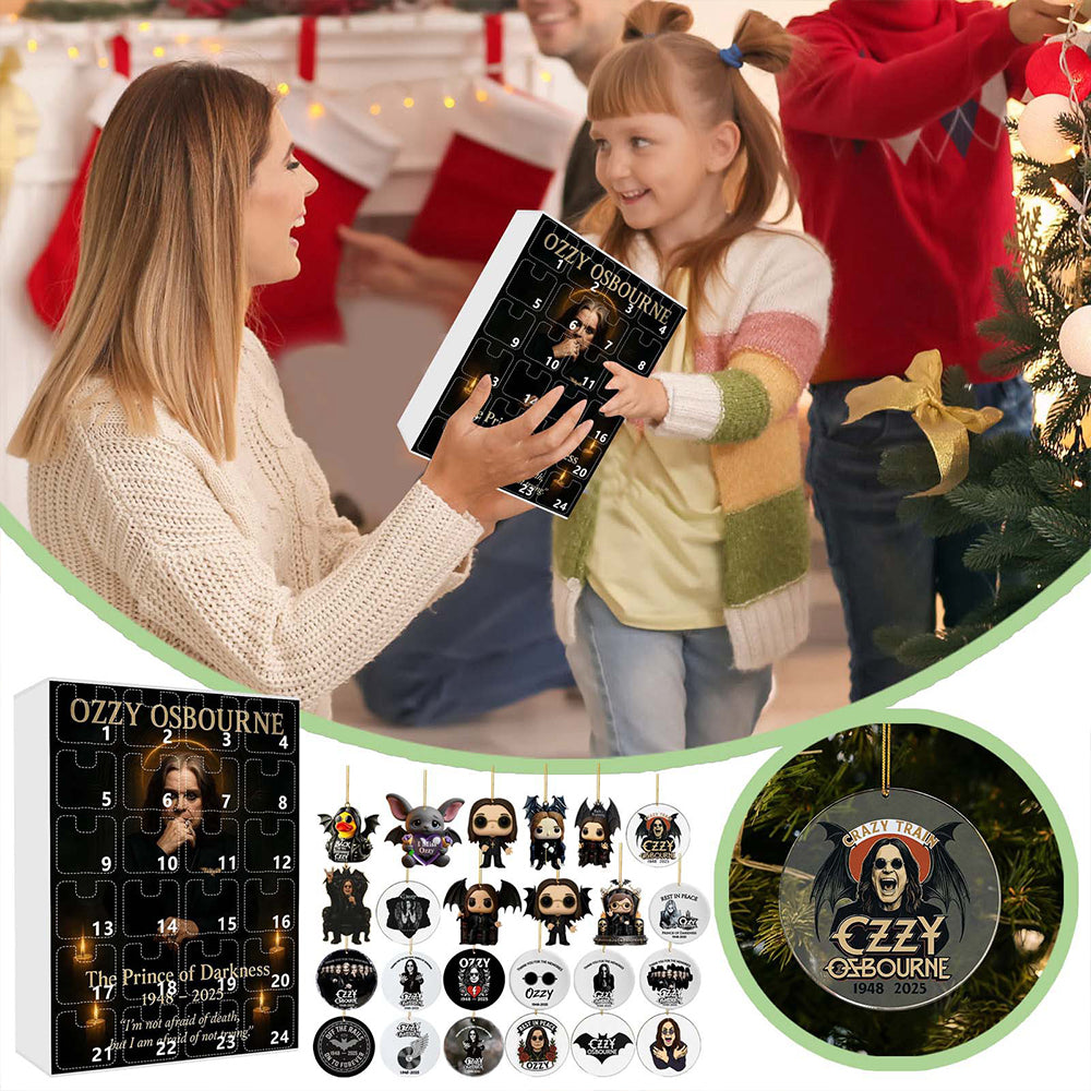 2025 Ozzy Osbourne Christmas Halloween Countdown Calendar Blind Box Acrylic Gifts 24 Day