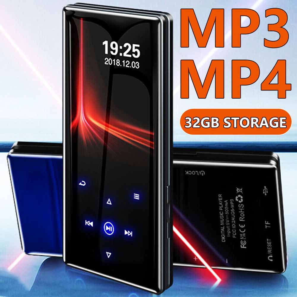 32G MP3 FM Radio Player Sport Music Portable Video Recorder MP4 Bluetooth HIFI