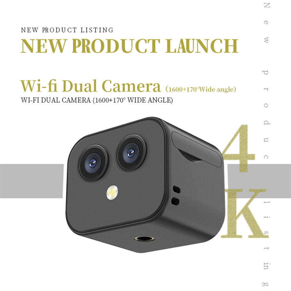 Mini 4K HD Wifi Wireless IP Hidden Spy Camera Security Night Network Monitor Cam