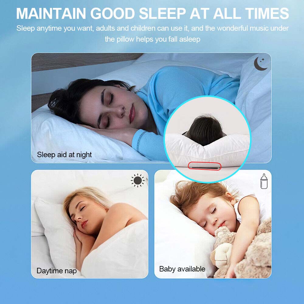 Bone Conduction Pillow Speaker Mini Portable Under Pillow Speakers Travel