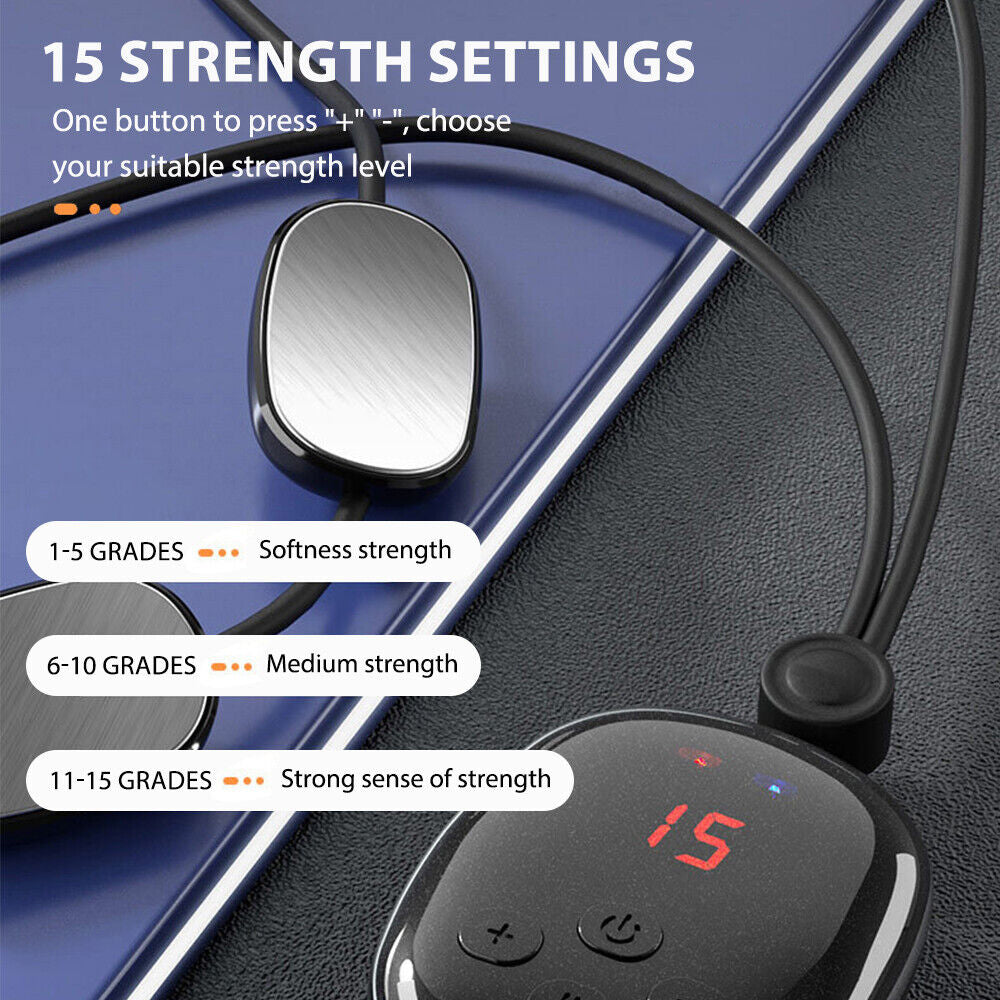 Electric EMS Hanging Spine Massager Neck Shoulder Massage Hot Compress Massager