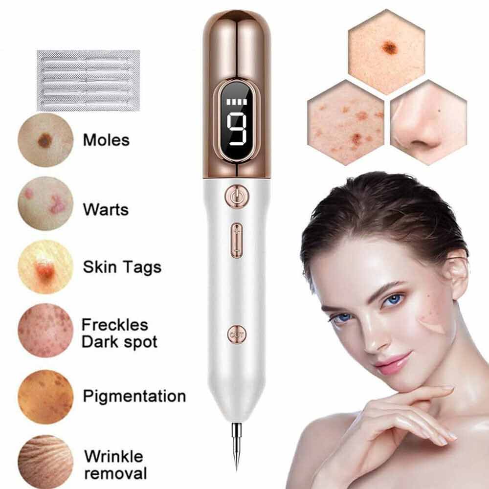 Laser Plasma Pen Freckle Remover Machine LCD Skin Mole Wart Dark Spot Removal