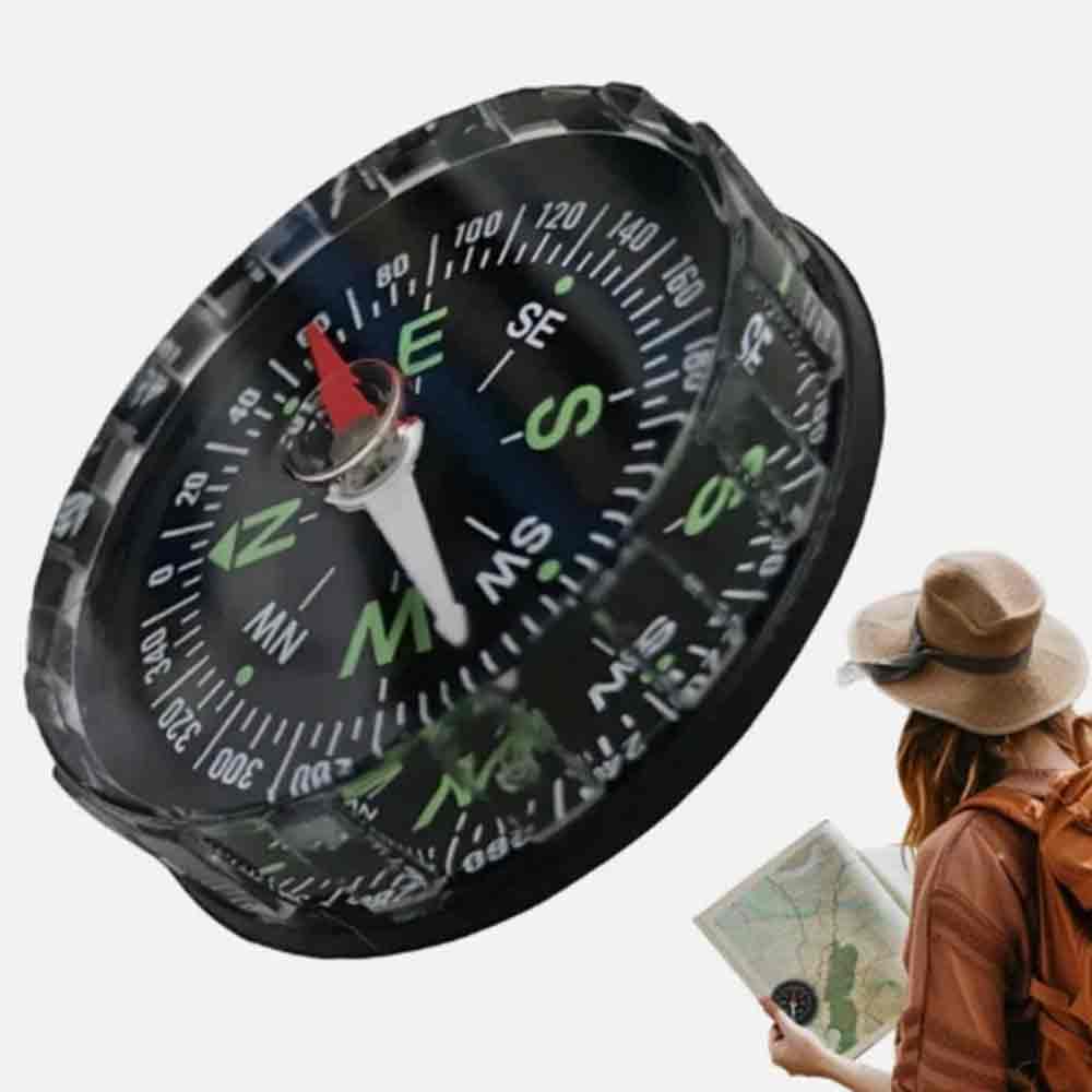 2X Outdoor Survival Compass – Hiking Camping Navigation Travel Pocket Compass