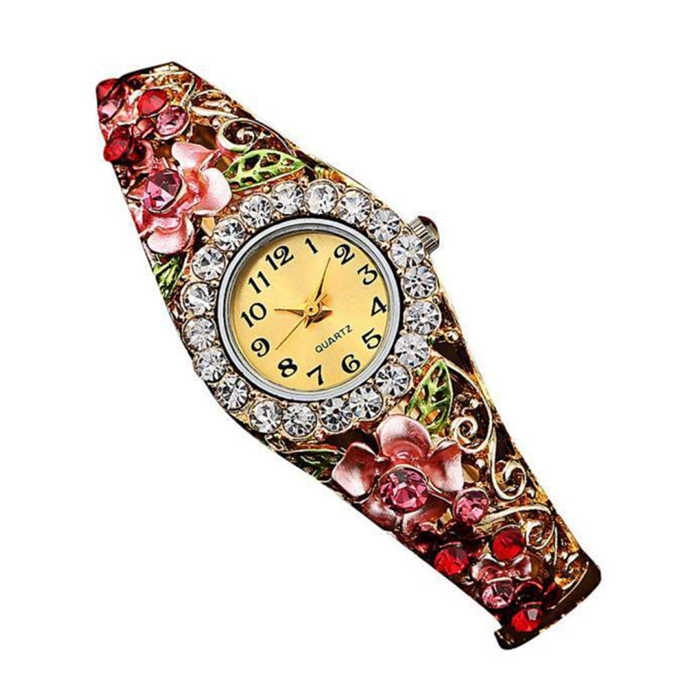 Women's Fashion Luxury Rhinestone Bracelet Watch Ladies Analog Wrist Watches