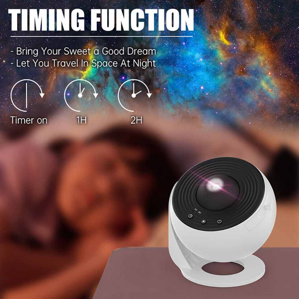12in1 Planetarium Galaxy Starry Sky Projector Night Light Rotating Star LED Lamp