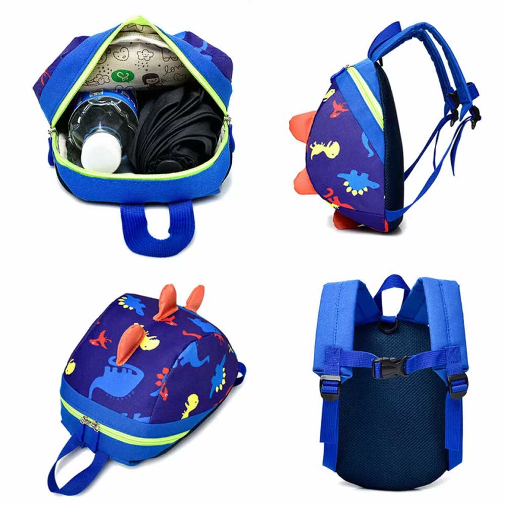 Cartoon Dinosaur Toddler Bag with Strap for kids Safety Harness Backpack Reins