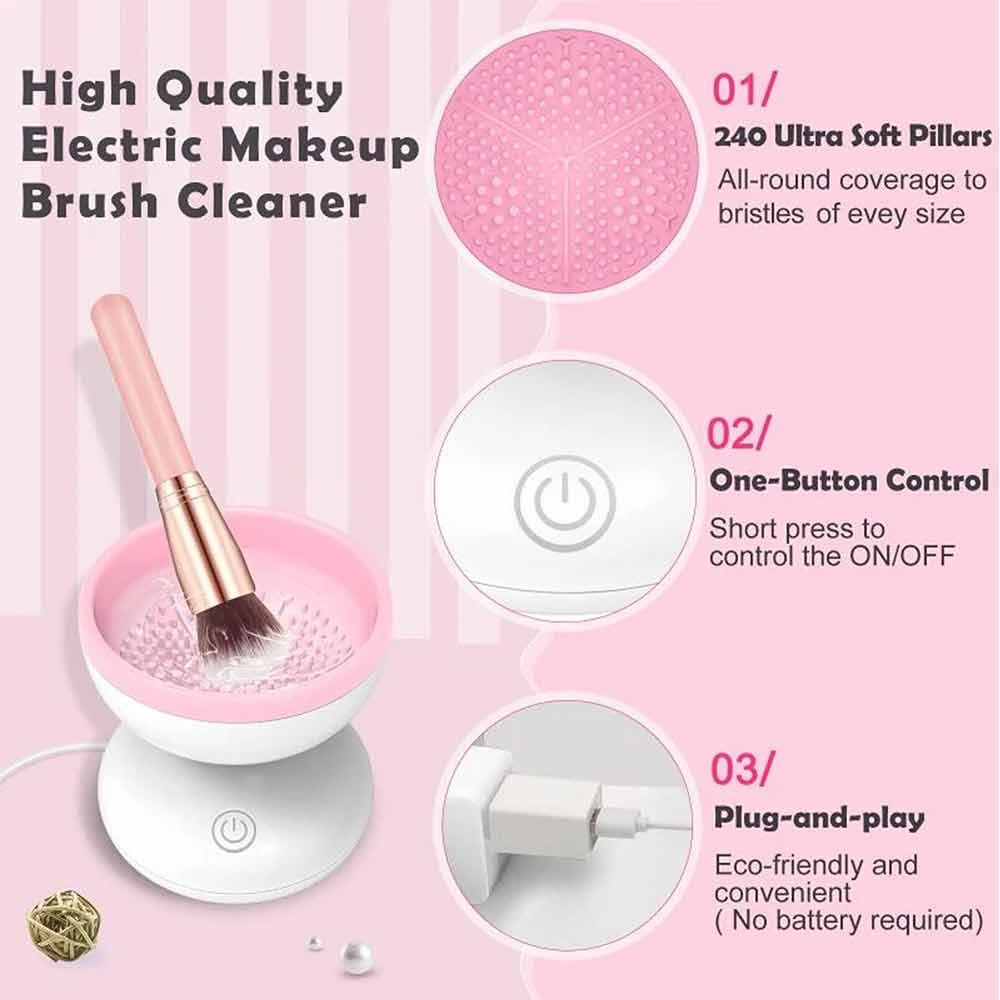 Electric Makeup Brush Cleaner Machine Professional Makeup Brush Cleaning Tool