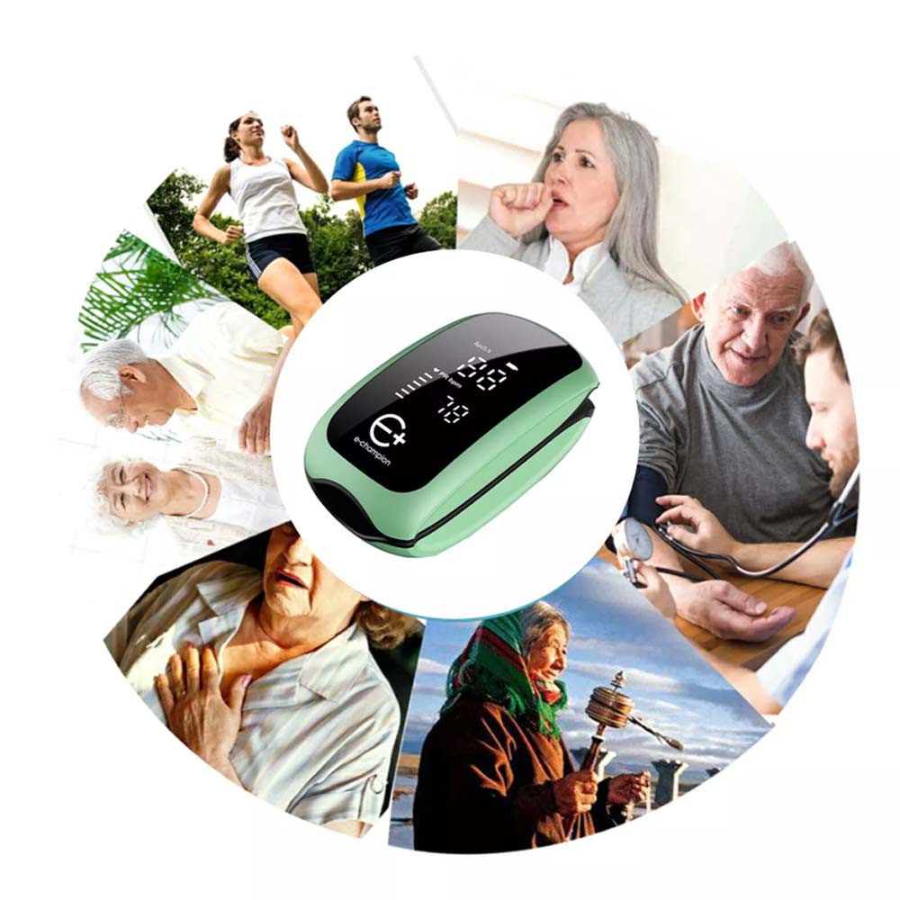 OLED Finger Pulse Oximeter Rechargeable Blood Oxygen SpO2 Monitor Heart Rate