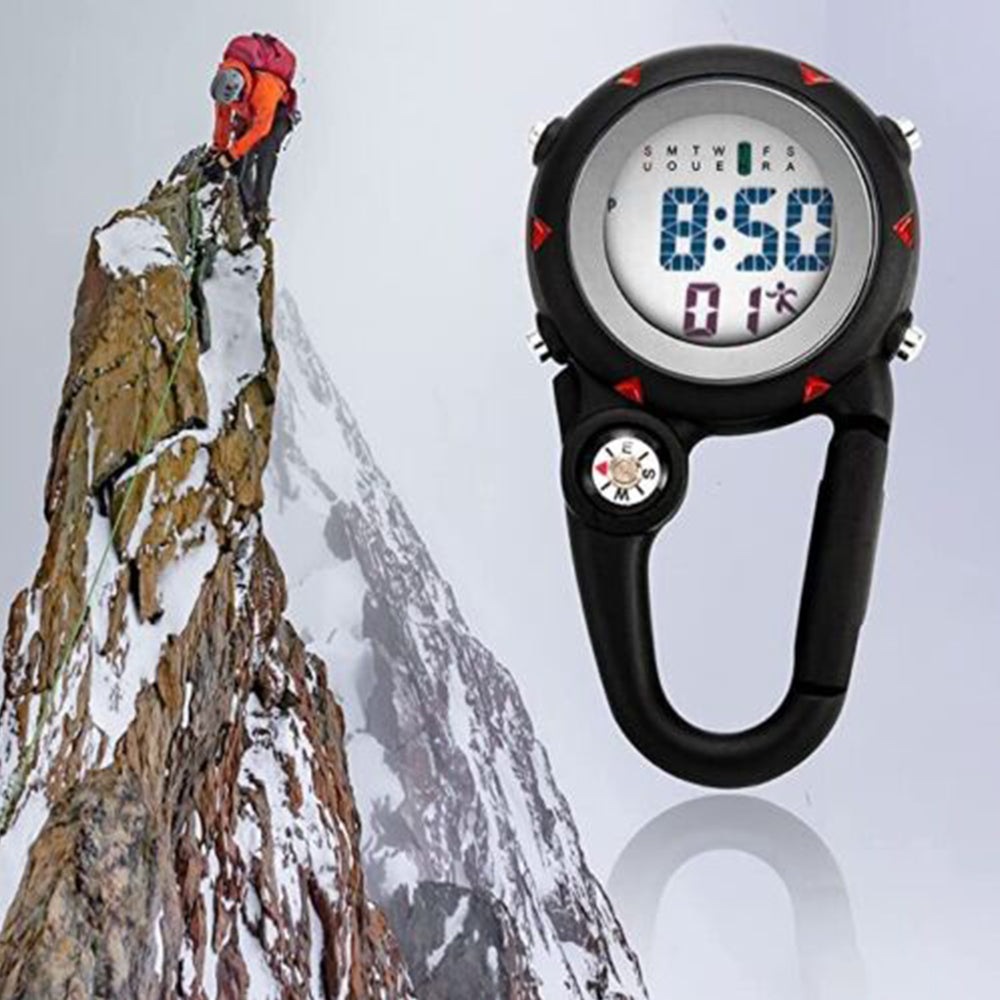 Clip-On Carabiner Fob Watch for Medical & Outdoor Professionals – Paramedic, Nurse, Chef, Hiker