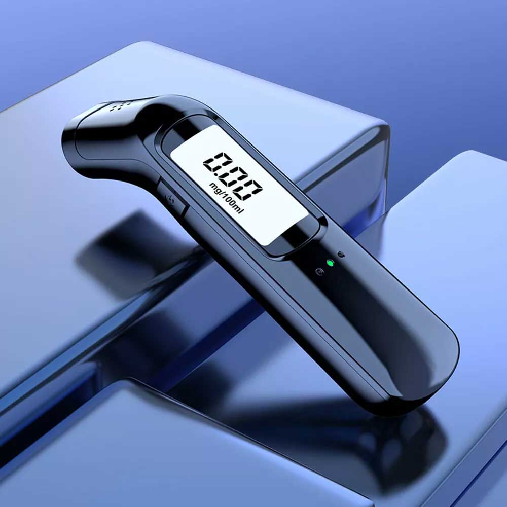 Digital Breath Breathalyzer Alcohol Tester Analyzer Detector Police Rechargeable