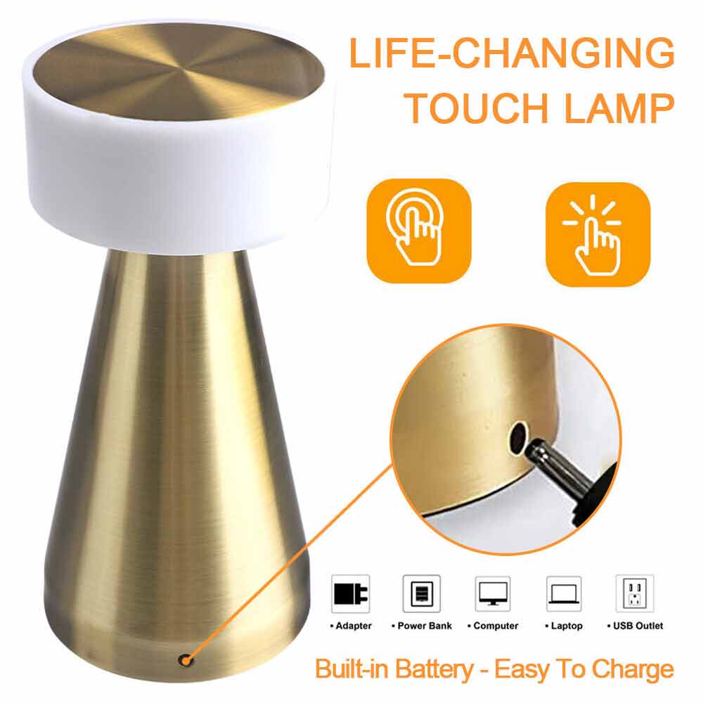 Rechargeable Desk Lamp Night Light Touch Led Table Lamp For Restaurant Hotel Bar