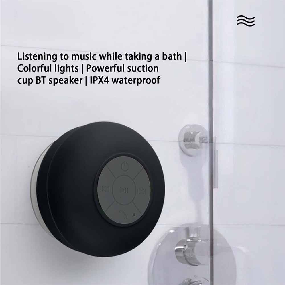 Bluetooth 5.0 Speaker with Suction Wireless Shower Speaker Waterproof