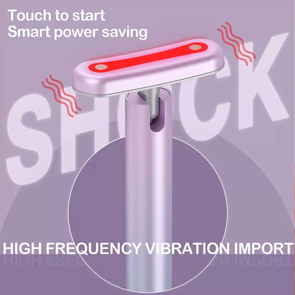 4 in 1 Facial Wand LED Red Light Therapy Face & Neck Skin Care & Beauty Massager