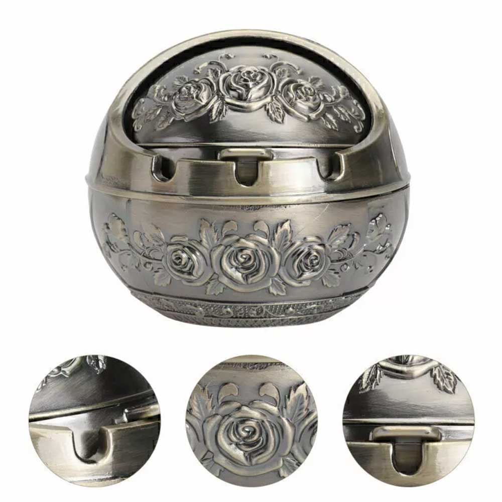 Cigarette smoking for ashtray holder with decorative lid ashtray 8CM