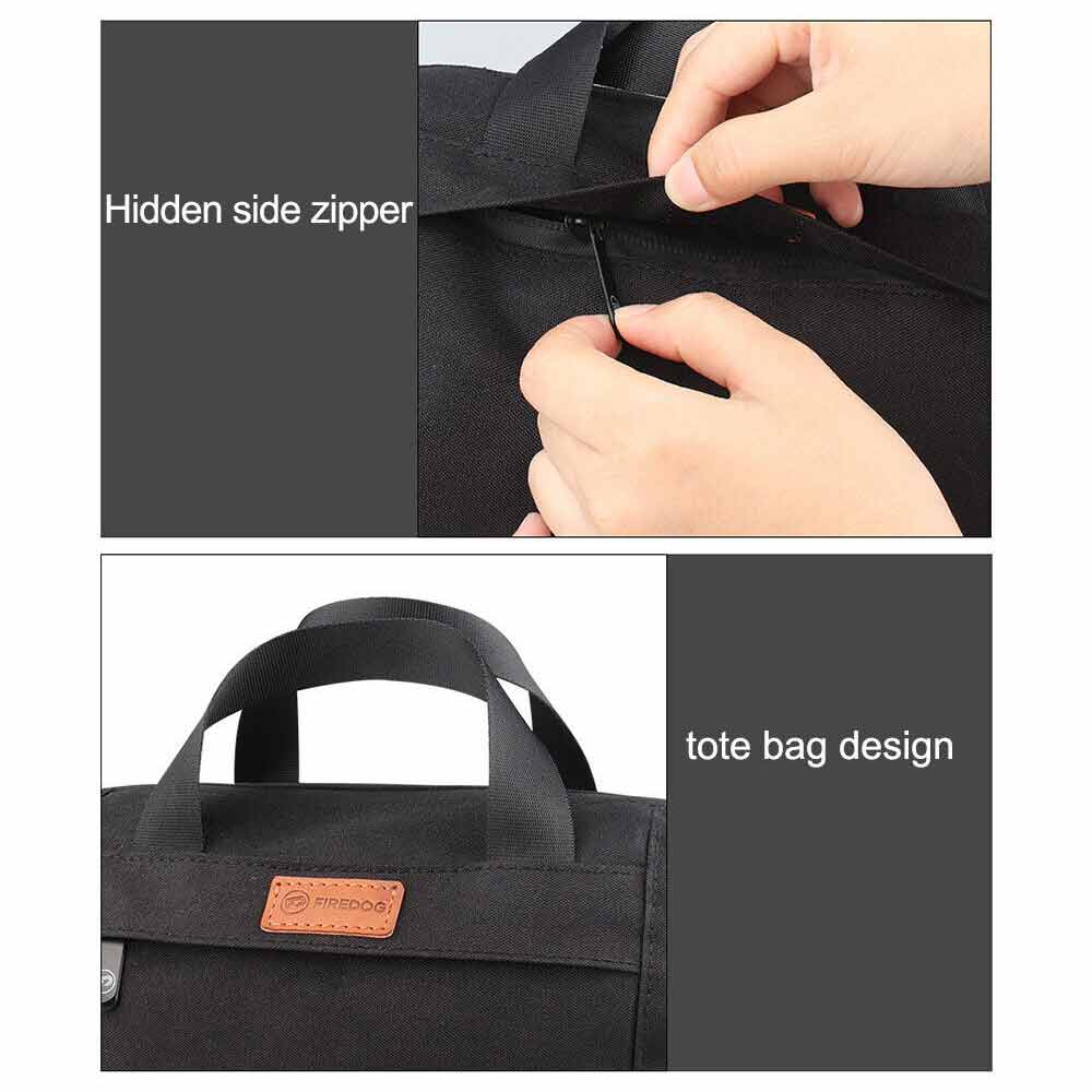 Black Large Odor Proof Bag Smell Proof Pouch, Carbon Lined Smoking Stash Case