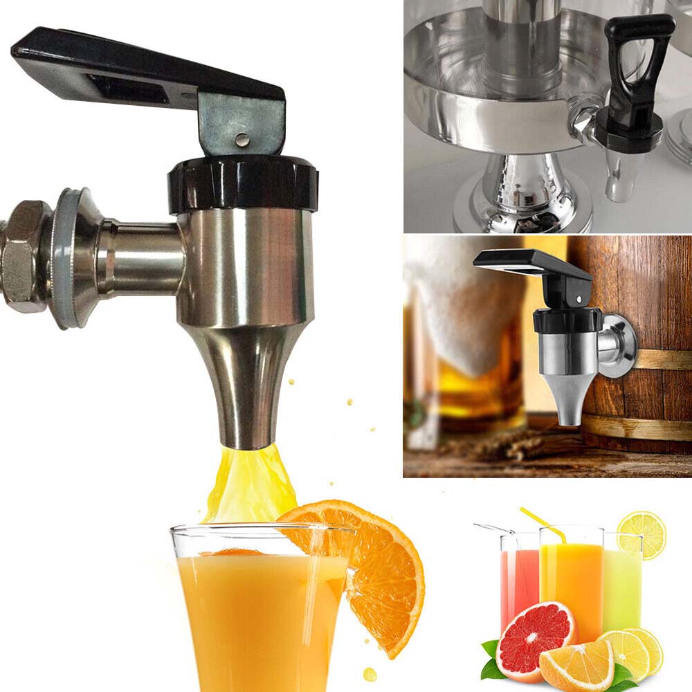 304 Stainless Steel Beverage Dispenser Tap – Food-Grade Faucet for Water, Wine, Beer & Drinks