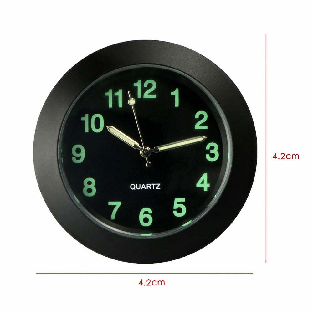 Luminous Gauge Clock Car Interior Quartz Analog Watch Auto Dashboard StickyDecor