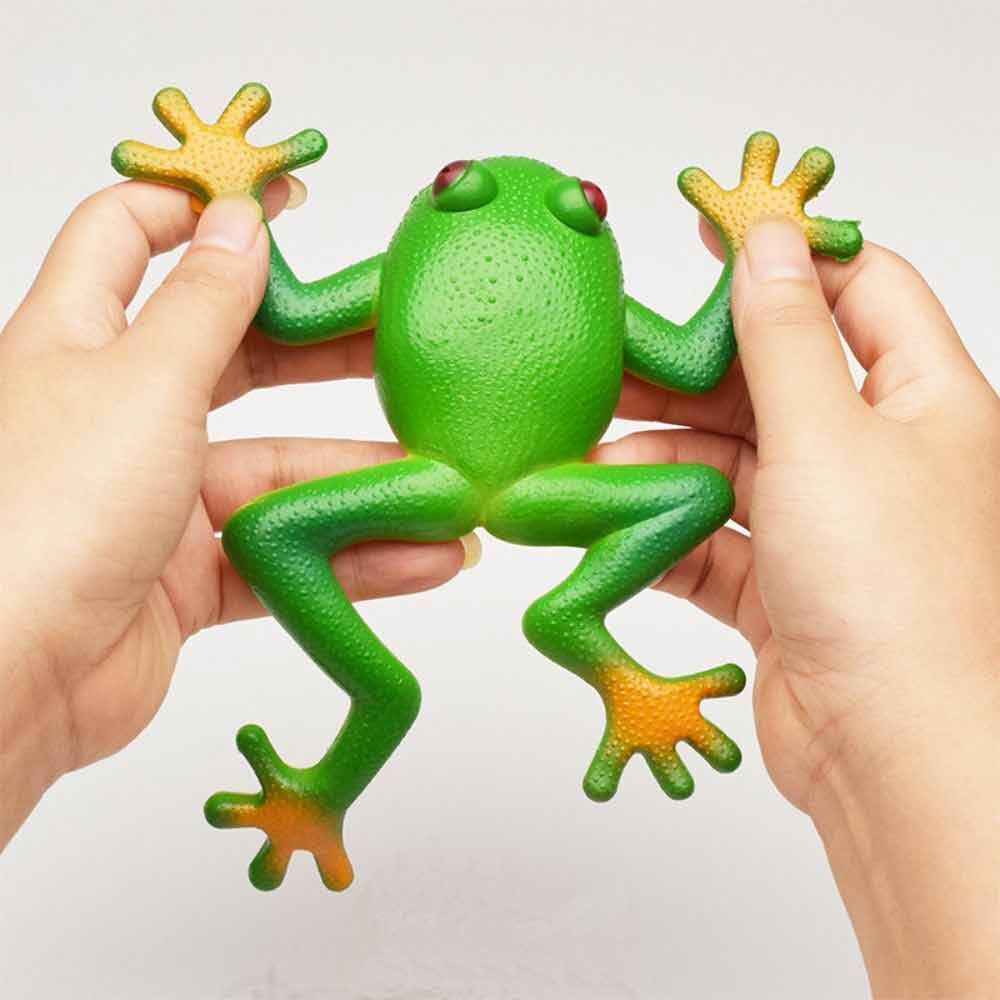 Frog Model Tricky Toy Soft Rubber Fake Frog Simulation Decompress Frog Toys