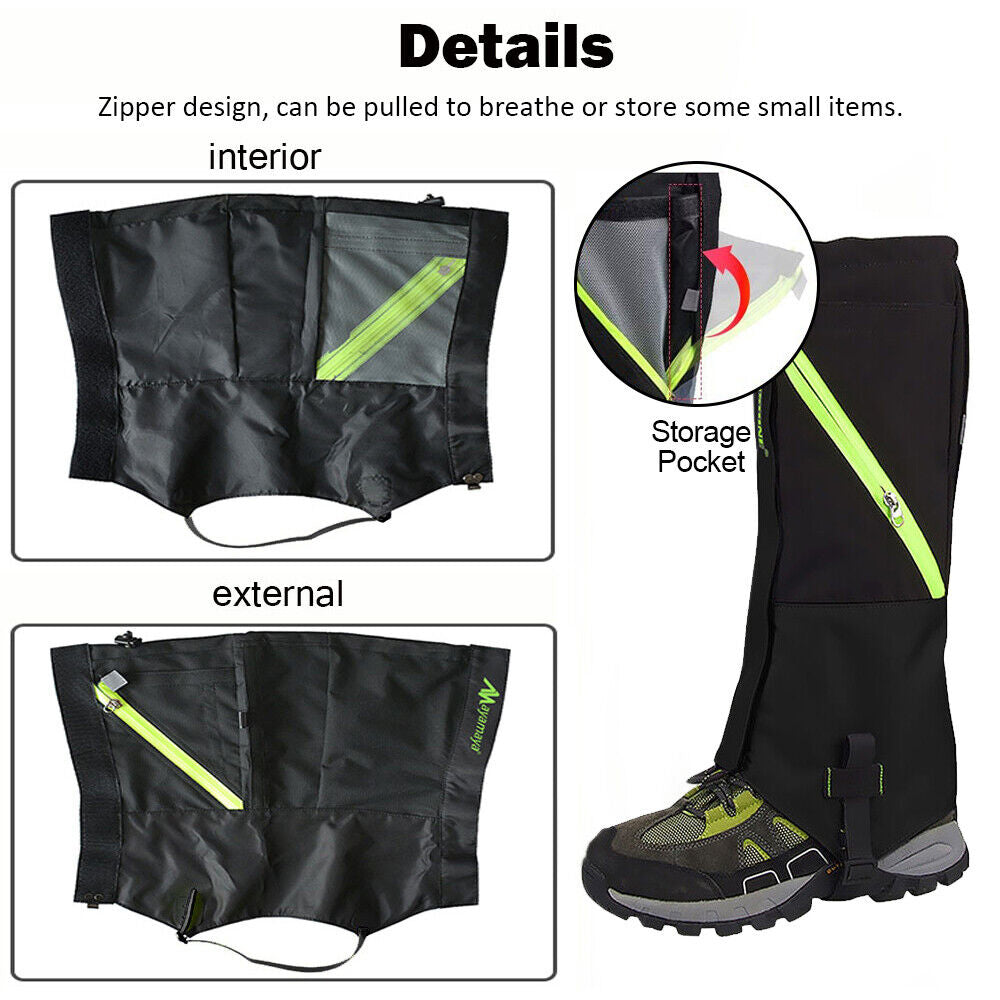 Outdoor Hunting Climbing Legging Gaiters Leg Cover Snow Snake Waterproof Boots