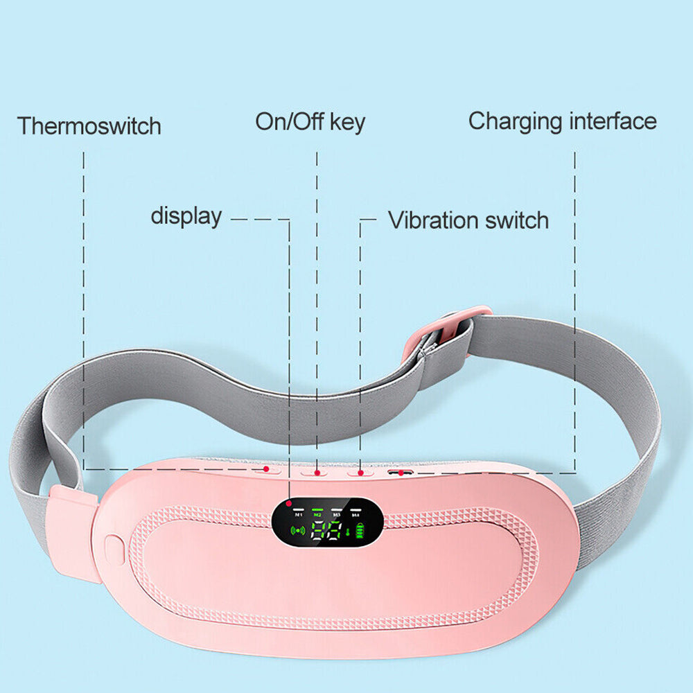 Electric Heating Pad Massage Period Pain Relieve Therapy Menstrual Cramp Belt