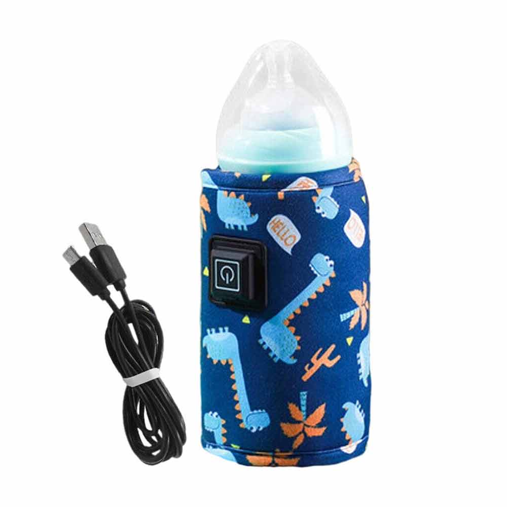 Baby Bottle Warmer Bag Thermostat Portable Travel Milk Feeding Heater USB Pouch