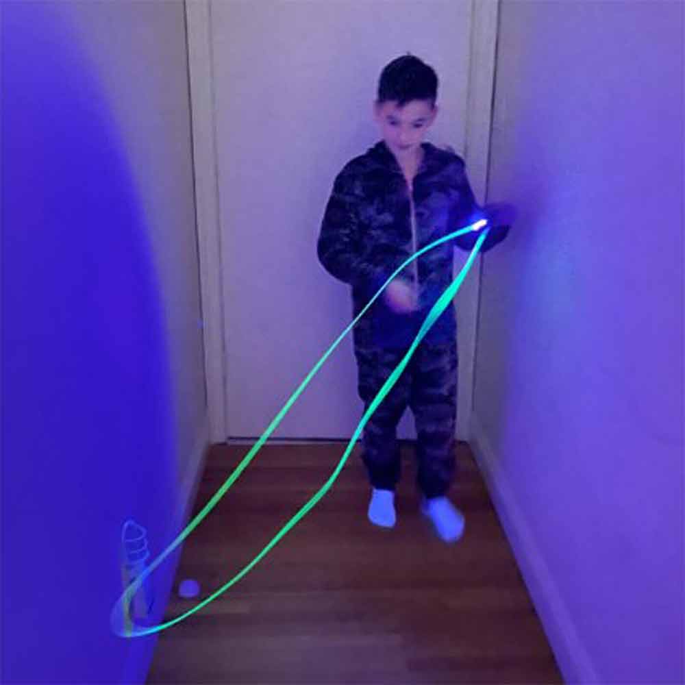Glow-in-The-Dark Loop Lasso-Rope Launcher Propeller-Loop Lasso String Shooter