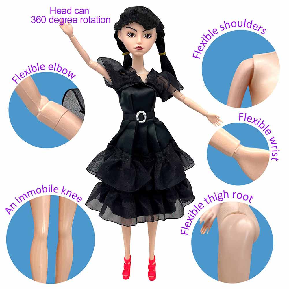 The Addams Family Action Figure Toys Wednesday Addams Dolls Model Birthday Gift
