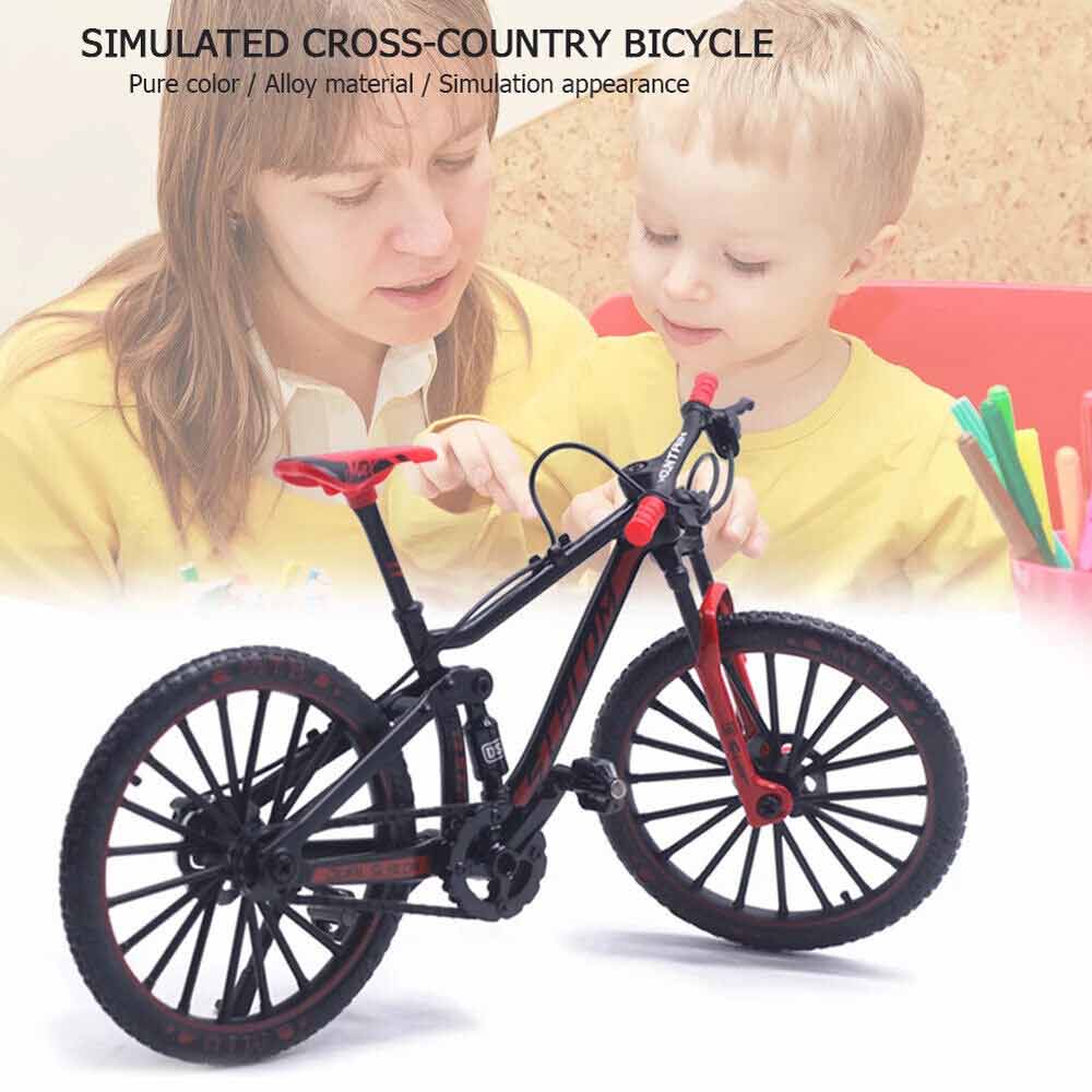 1:10 Mini Mountain Bike Model Diecast Metal Finger Bicycle Racing Toy Collection