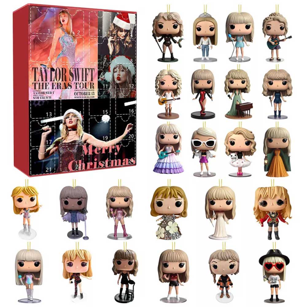 Christmas 24 Days Countdown Advent Calendar Taylor Swift Flat Acrylic Pendant