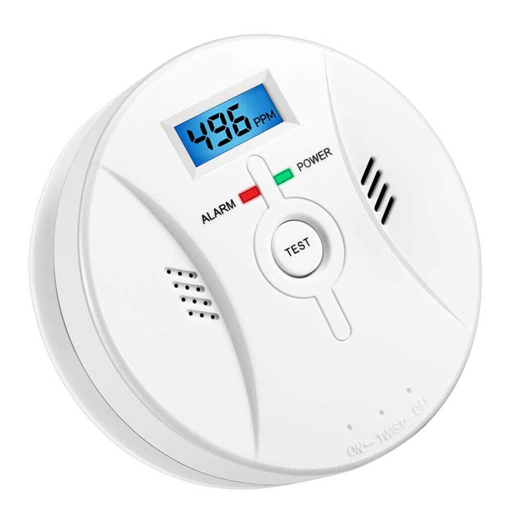 Smoke Detector And Carbon Monoxide Detector Alarm Battery Operated&LCD Display