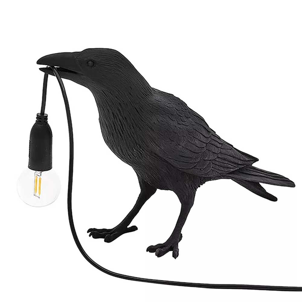 Resin Lucky Bird Wall-Lamp Table Lamp Night Light Bedside Table LED Decor