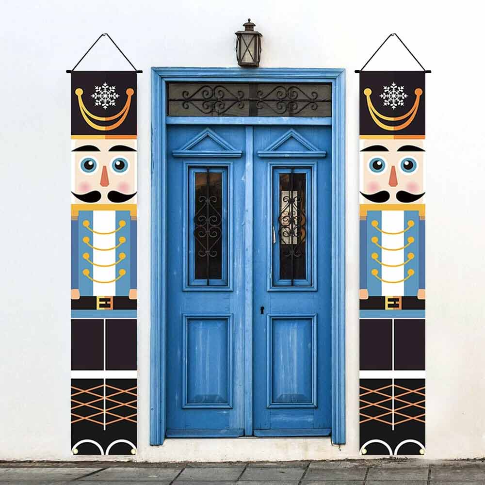 1.8M Nutcracker Christmas Banner – Soldier Door Couplet Decoration Ornament
