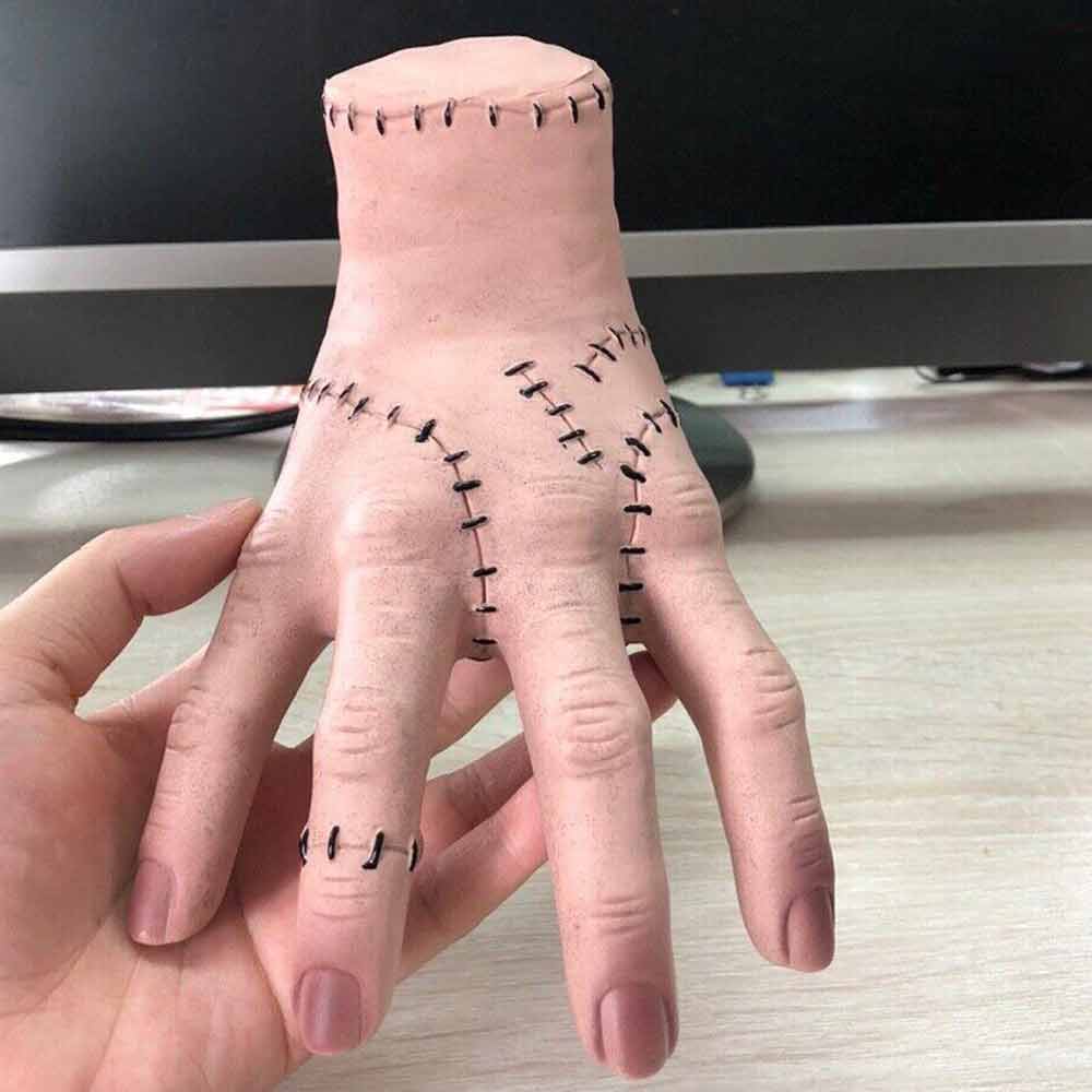 Wednesday Addams Family Thing Hand Cosplay Halloween Latex Resin Figurine Decor