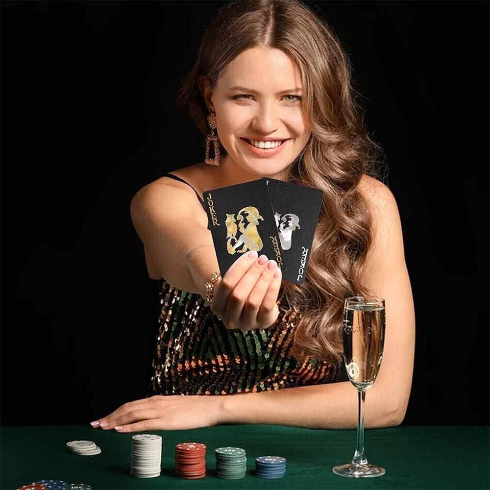 Poker Waterproof PVC Plastic Playing Cards Set Classic Magic Player Tricks Tool