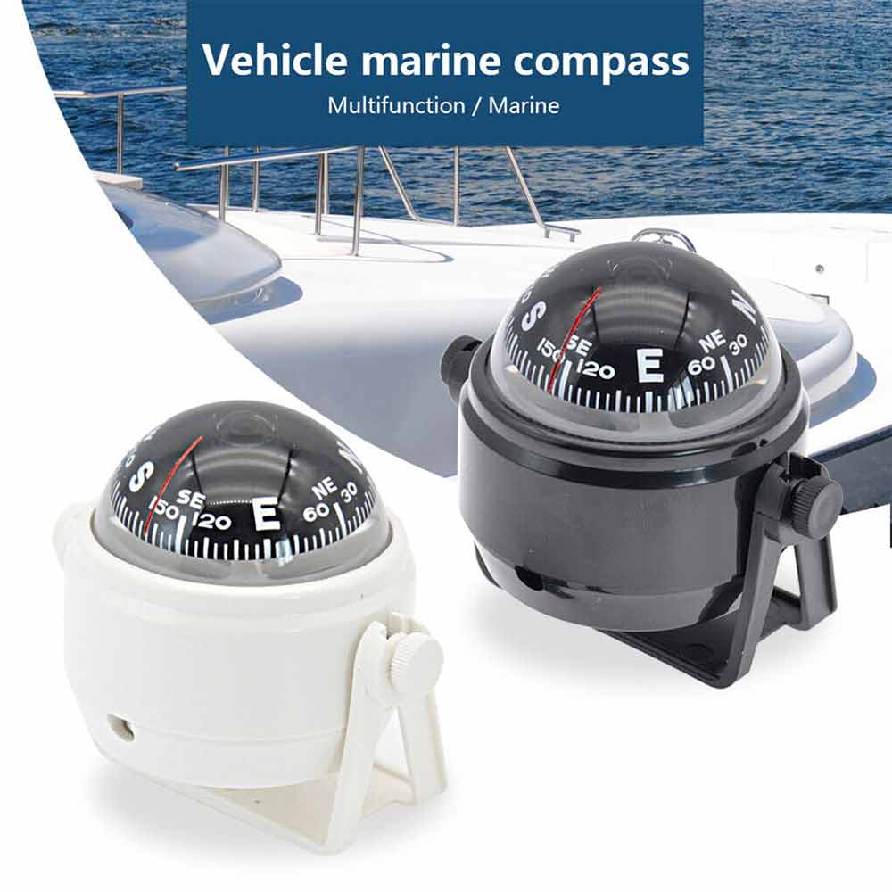 Marine Compass with Mount for Sail Ship Vehicle Outdoor Car Boat Navigation Tool