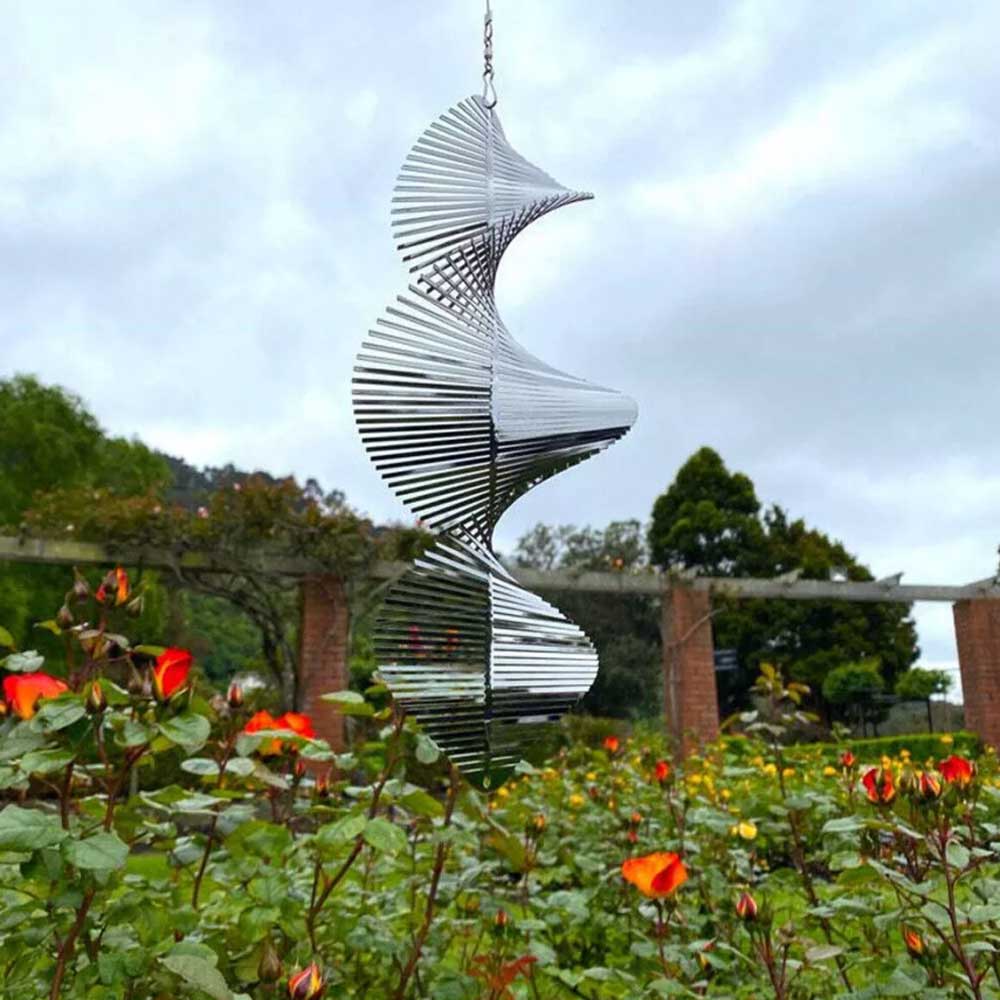 Helix 3D Wind Spinner Metal Outdoor Yard Garden Spinners Hanging Decor Ornaments